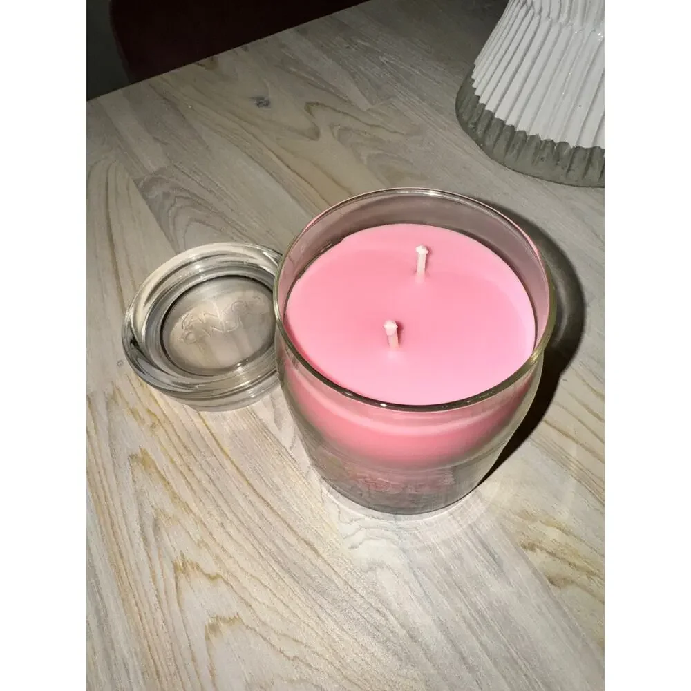 YANKEE CANDLE Pink Fresh Cut Roses Scent Double Wick Fragrance Classic Jar 13oz